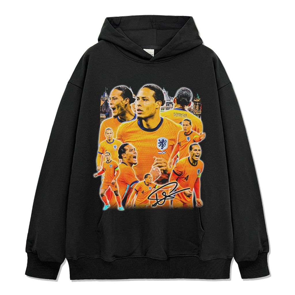 Virgil van Dijk Signature Hoodie T-Shirts, Sweatshirt | CoreVibeTees.com (Image 1)