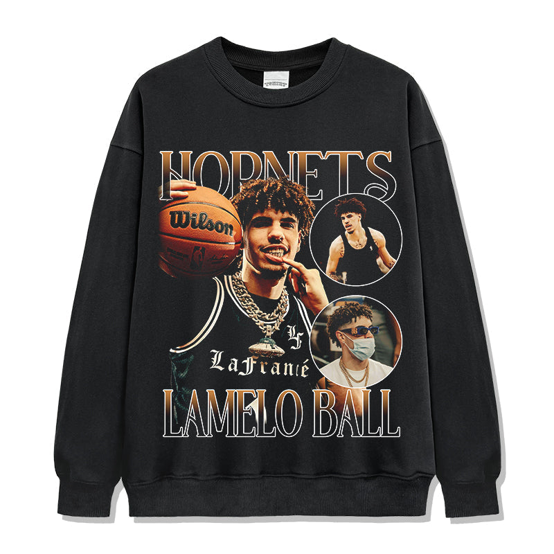 LaMelo Ball Sweatshirt NBA Style001 T-Shirts, Hoodie | CoreVibeTees.com (Image 1)