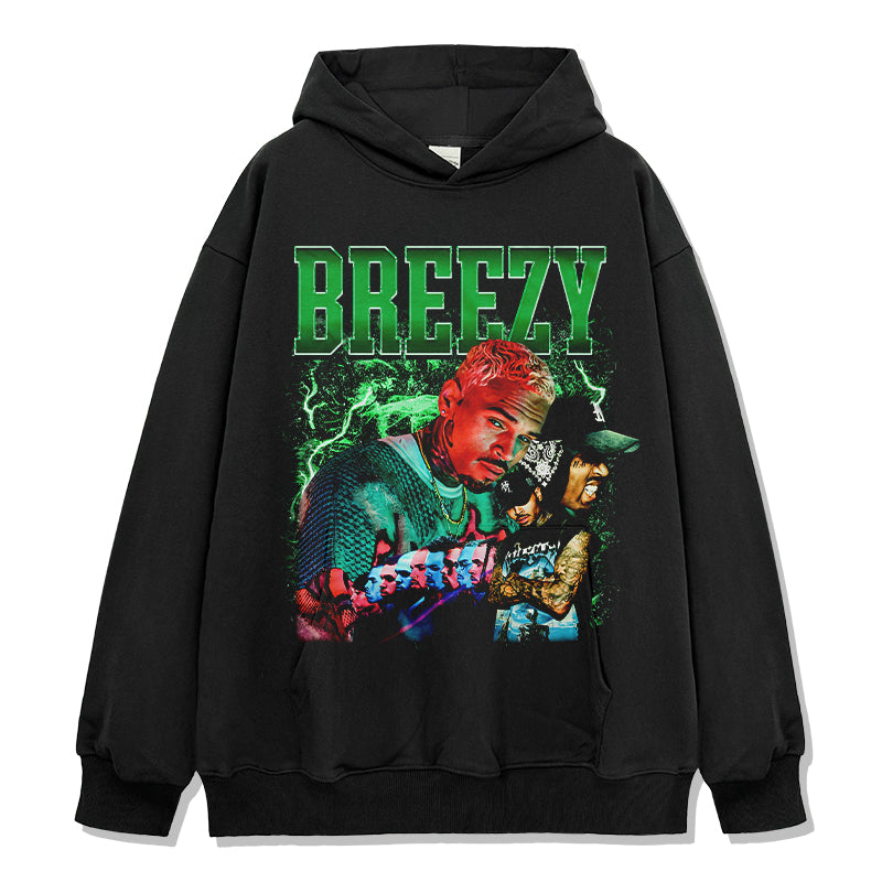 BREEZY By Chris Brown HOODIE T-Shirts, Sweatshirt | CoreVibeTees.com (Image 1)