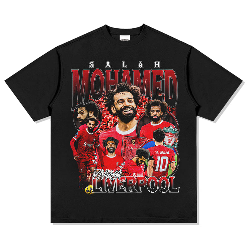 Liverpool Mohamed Salah YNWA TEE Hoodie, Sweatshirt | CoreVibeTees.com (Image 1)