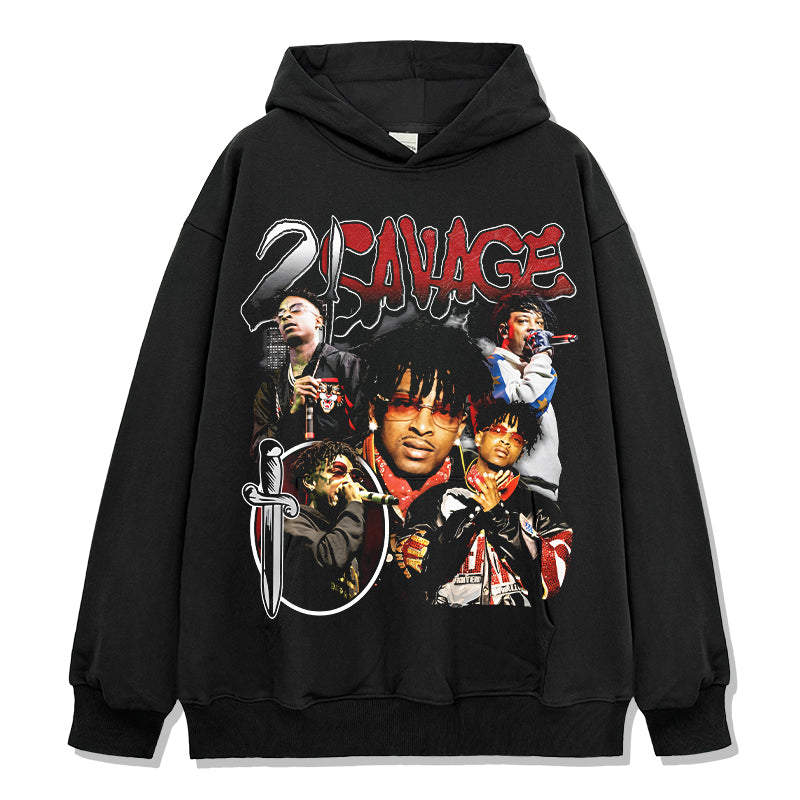 21 Savage Hoodie Style002 T-Shirts, Sweatshirt | CoreVibeTees.com (Image 1)