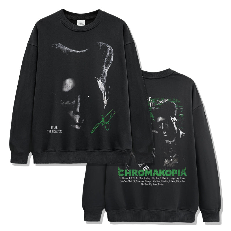 TYLER, THE CREATOR CHROMAKOPIA â€œIYGLâ€ VINTAGE Sweatshirt T-Shirts, Hoodie | CoreVibeTees.com (Image 1)