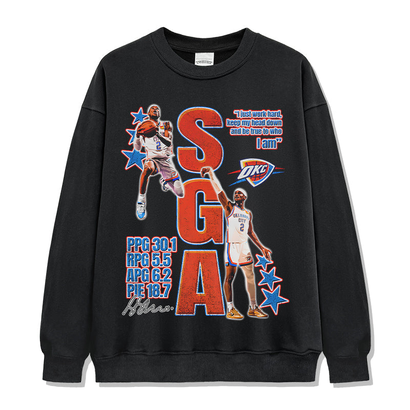 Shai Gilgeous-Alexander Sweatshirt NBA T-Shirts, Hoodie | CoreVibeTees.com (Image 1)