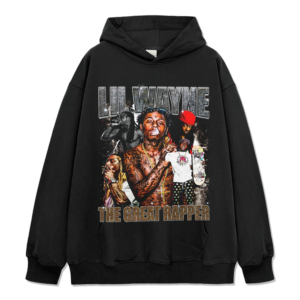 The Great Rapper By Lil Wayne Hoodie T-Shirts, Sweatshirt | CoreVibeTees.com (Image 1)