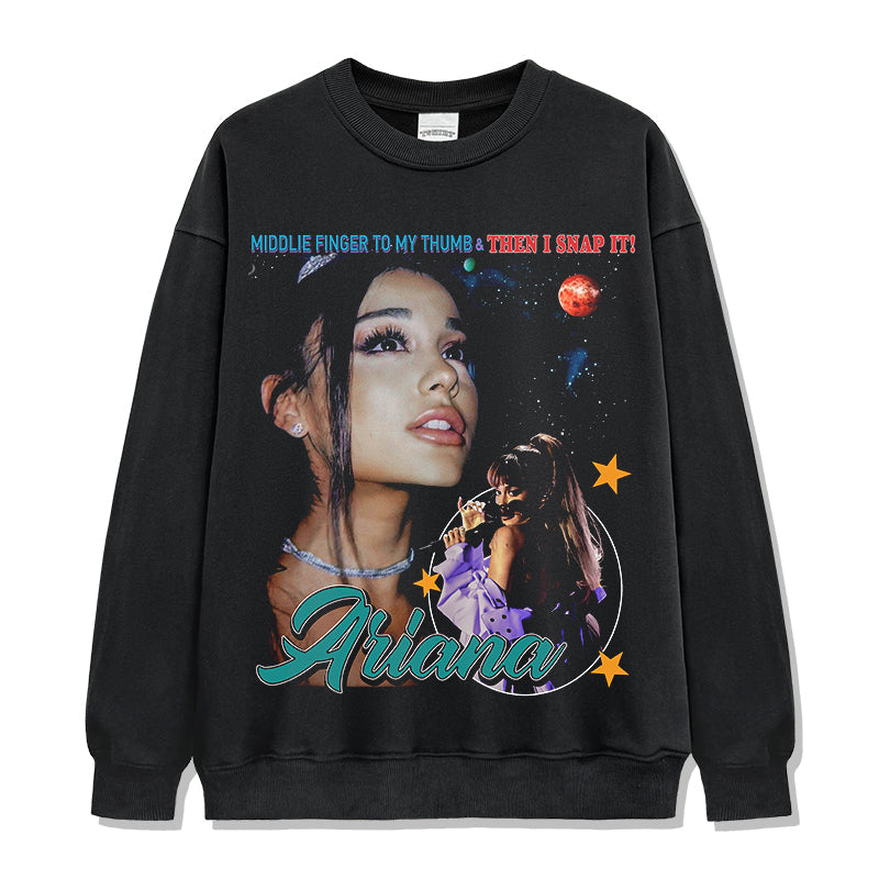 Ariana Grande Sweatshirt T-Shirts, Hoodie | CoreVibeTees.com (Image 1)