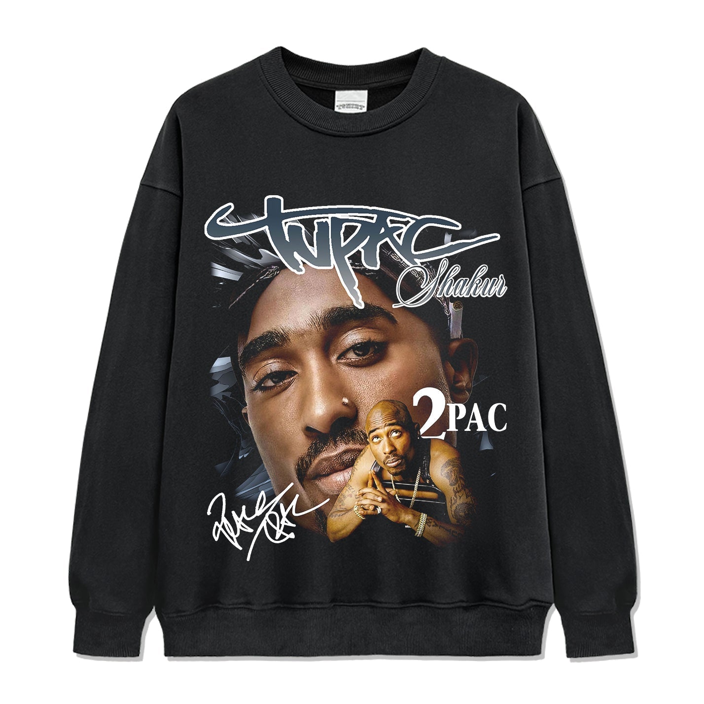 Tupac Shakur Signature Sweatshirt Style001 T-Shirts, Hoodie | CoreVibeTees.com (Image 1)