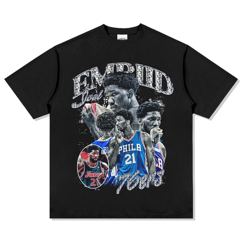 Joel Embiid TEE NBA Hoodie, Sweatshirt | CoreVibeTees.com (Image 1)