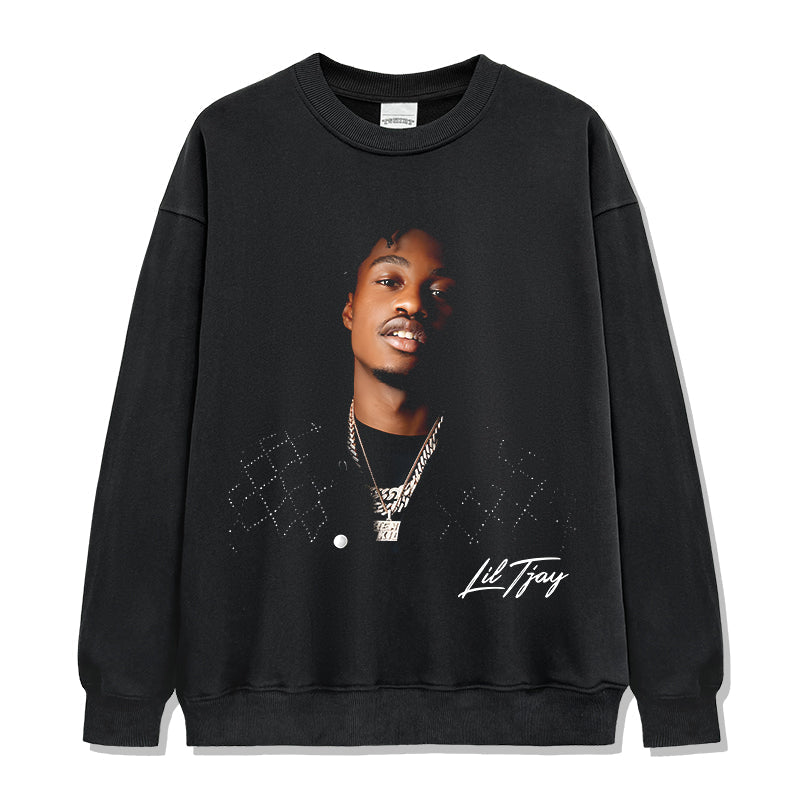 Lil Tjay Signature Sweatshirt T-Shirts, Hoodie | CoreVibeTees.com (Image 1)
