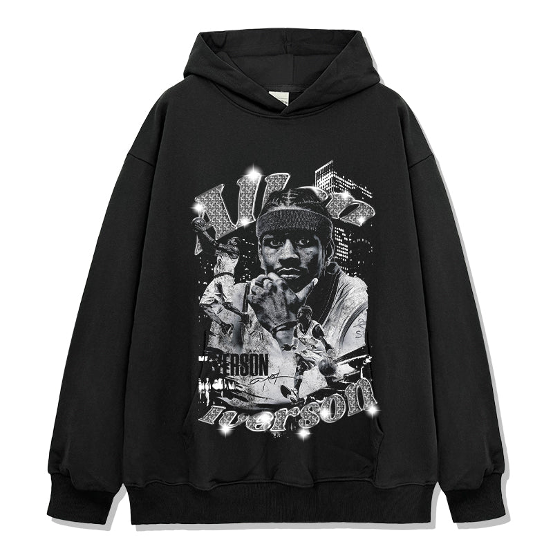 Allen Iverson HOODIE NBA Style002 T-Shirts, Sweatshirt | CoreVibeTees.com (Image 1)