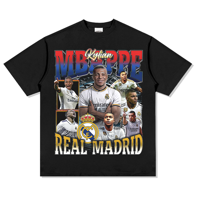 Kylian MbappÃ© "Real Madrid"TEE Hoodie, Sweatshirt | CoreVibeTees.com (Image 1)