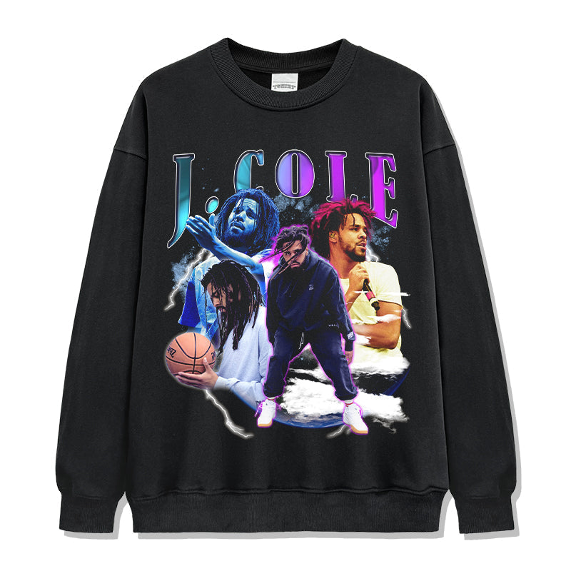 J. Cole Basketball Sweatshirt T-Shirts, Hoodie | CoreVibeTees.com (Image 1)