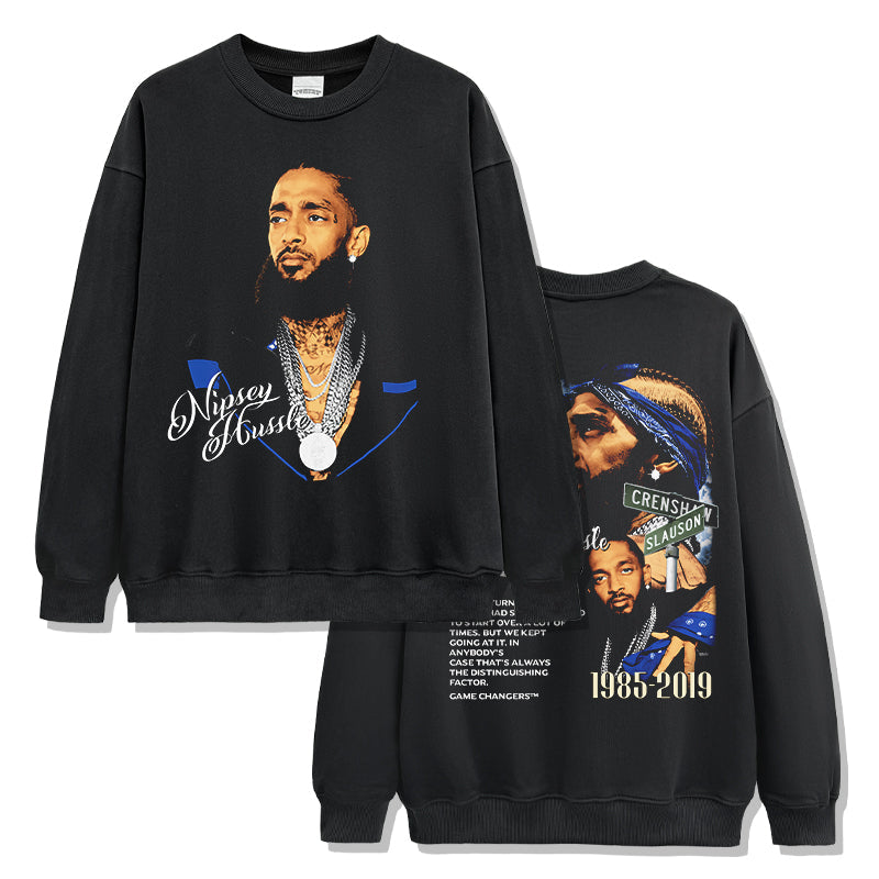 Nipsey Hussle Sweatshirt T-Shirts, Hoodie | CoreVibeTees.com (Image 1)