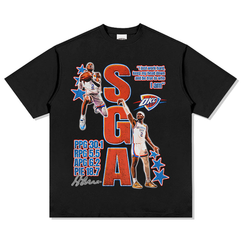 Shai Gilgeous-Alexander TEE NBA Hoodie, Sweatshirt | CoreVibeTees.com (Image 1)