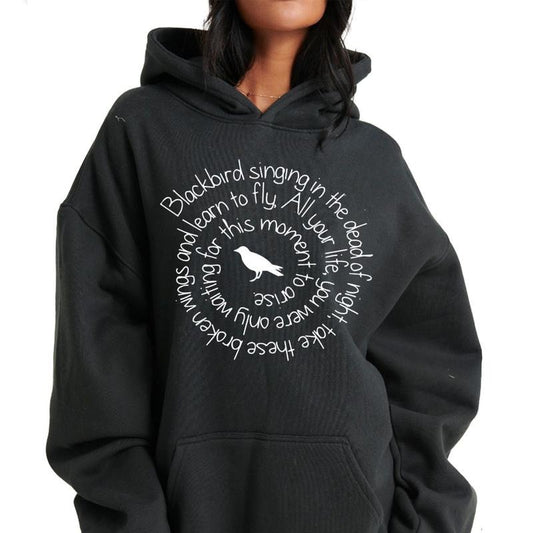 Blackbird Singing T Shirt, Rock Band Shirt, Rock Concert Fan Apparel, Unisex Sweater Pullover Tee