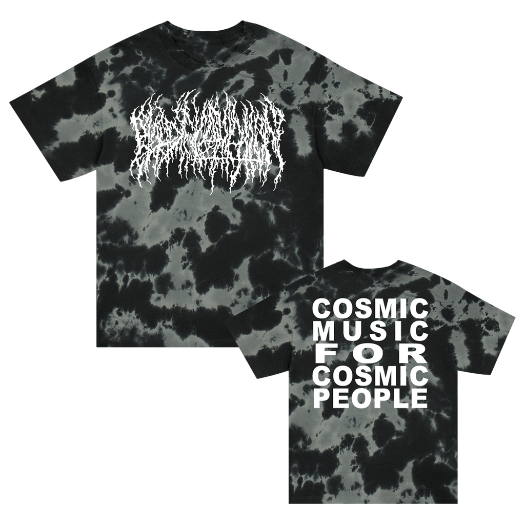 Cosmic Music T-Shirt (Grey/Black Dye) Hoodie, Sweatshirt | CoreVibeTees.com