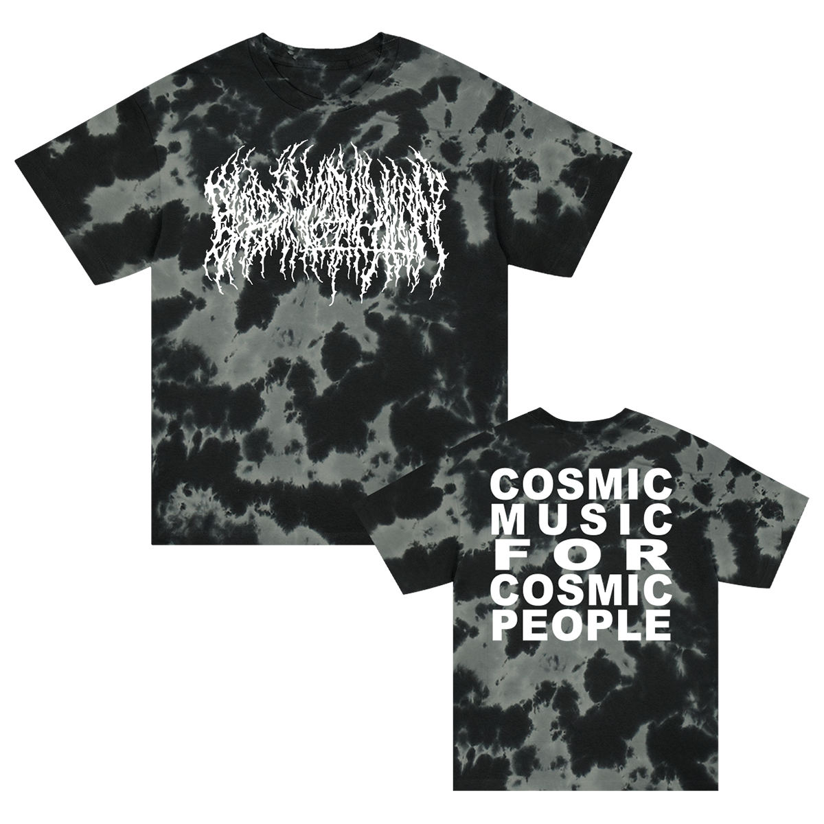 Cosmic Music T-Shirt (Grey/Black Dye) Hoodie, Sweatshirt | CoreVibeTees.com