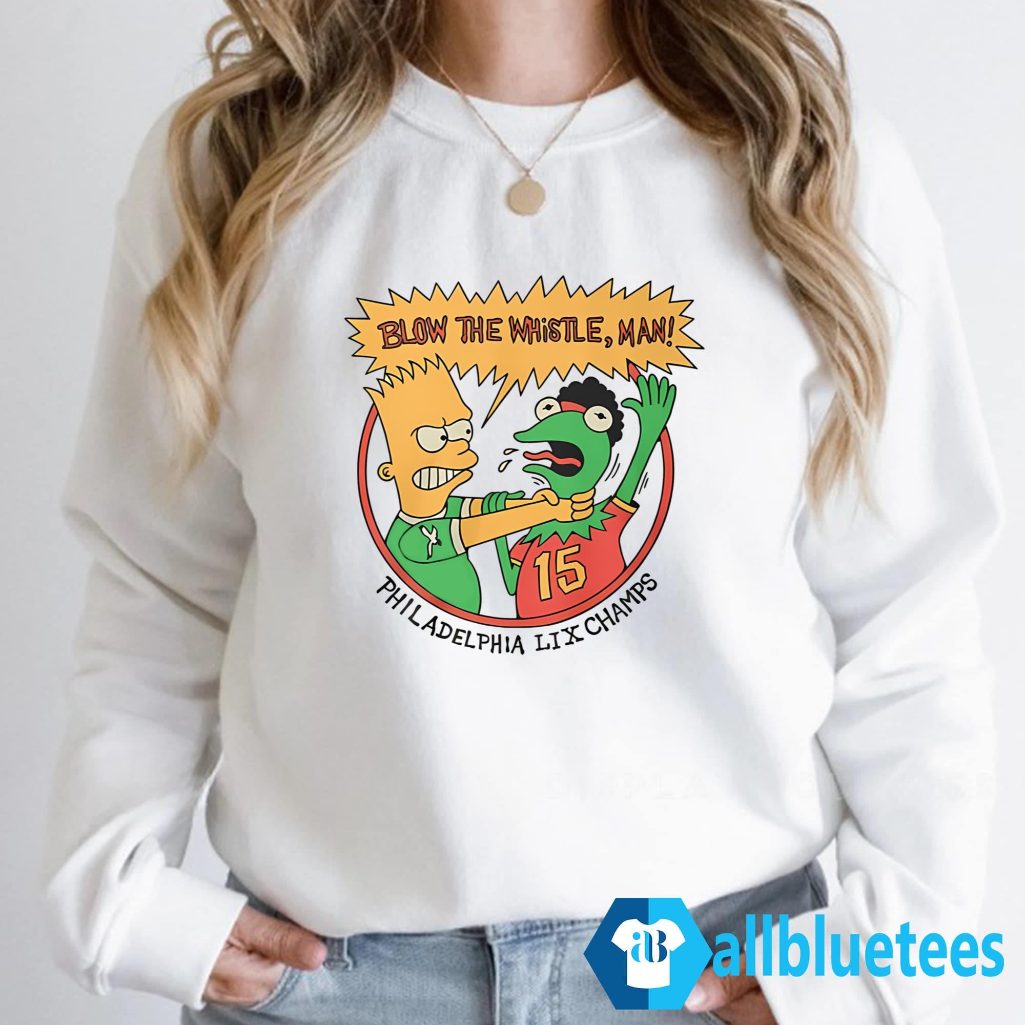 Blow The Whistle Man Philadelphia LIX Champs Shirt