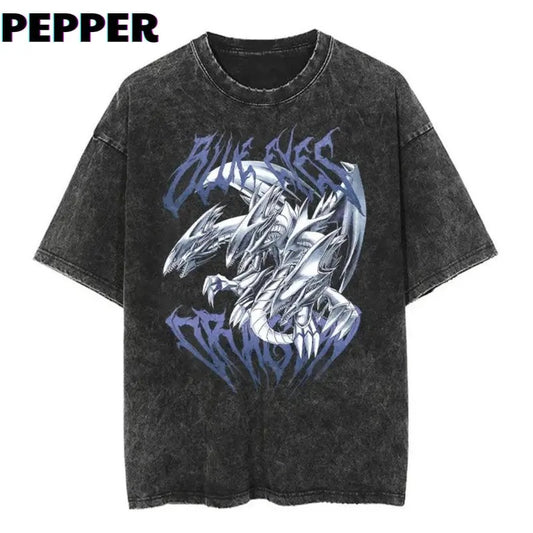 Blue Eyes Dragon Vintage Tee Menswear Top Underwear T-Shirt Sweatshirt, Hoodie, Comfort Colors