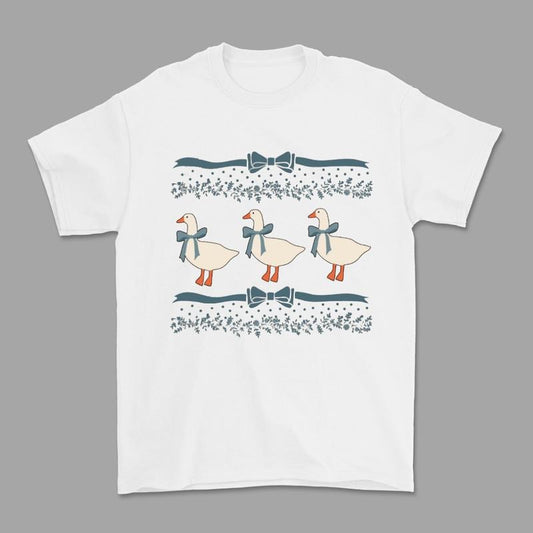 Blue Kitchen Goose T-Shirt for Men and Women - 100% Cotton, Classic Fit, Unisex Design, Comfortable Fit, Medium Size, Casual Style