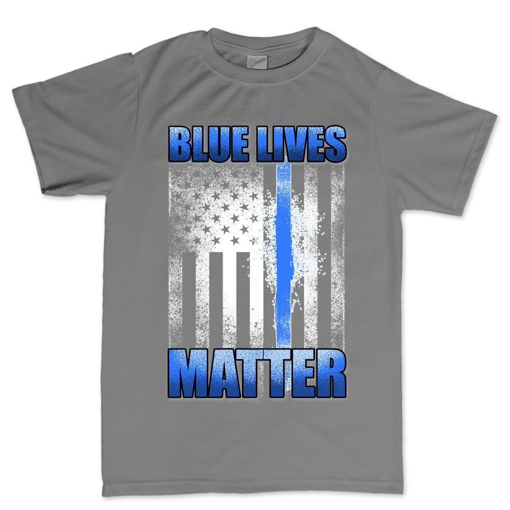 Men's Blue Lives Matter T-shirt Style001 Hoodie, Sweatshirt | CoreVibeTees.com (Image 5)