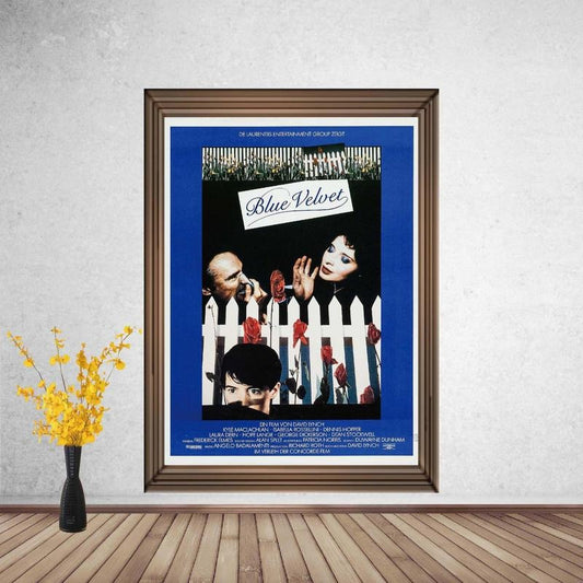 Blue Velvet (1986) Classic Movie Poster, Home Decor, Vintage Movie Poster, Canvas Poster, Home Decor, Wall Art, Room Decoration
