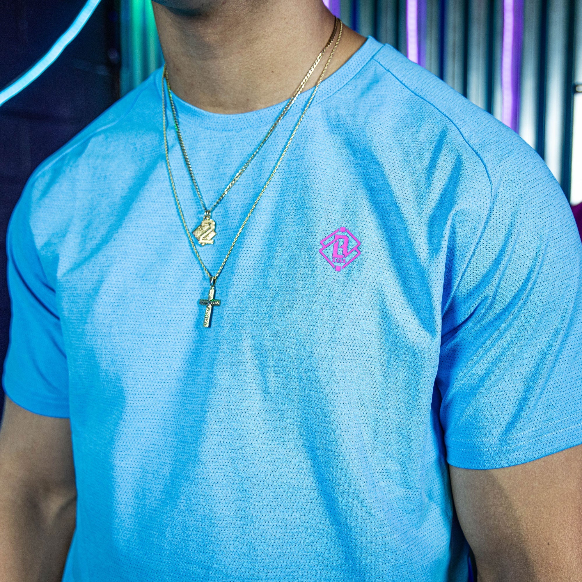 Diamond Tech Youth Tee - Cotton Candy Blue Hoodie, Sweatshirt | CoreVibeTees.com (Image 3)