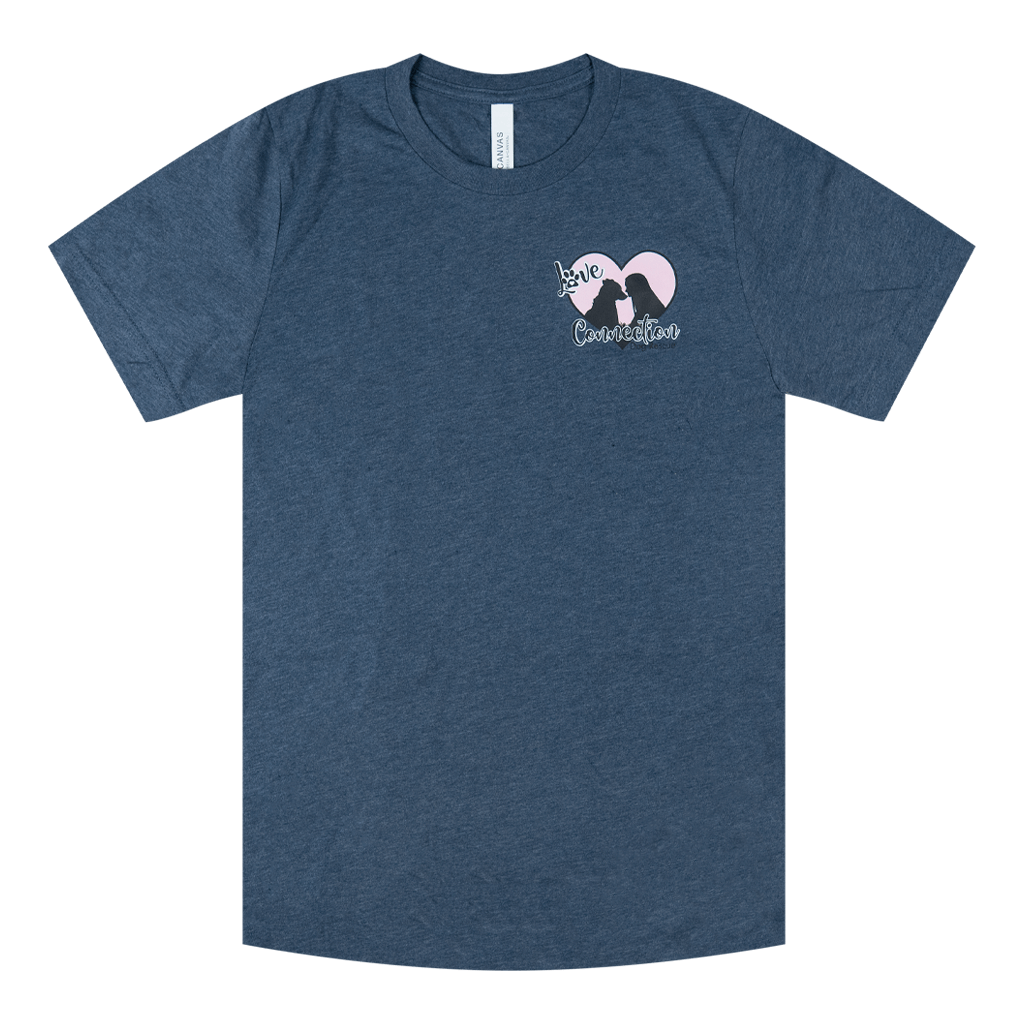 Logo Heather Navy T-Shirt Hoodie, Sweatshirt | CoreVibeTees.com (Image 1)