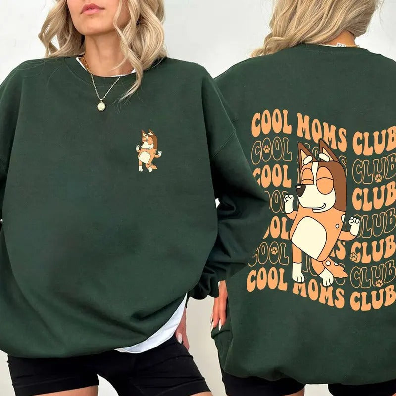 Bluey Cool Mom Club Shirt | Bluey Cool Mom Shirt Best Price Hoodie, Sweatshirt | CoreVibeTees.com