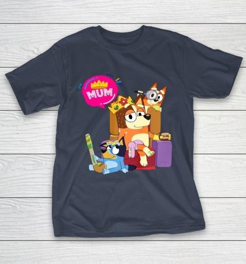 Bluey Mom Dad Funny Queen For Family Lover T-Shirt