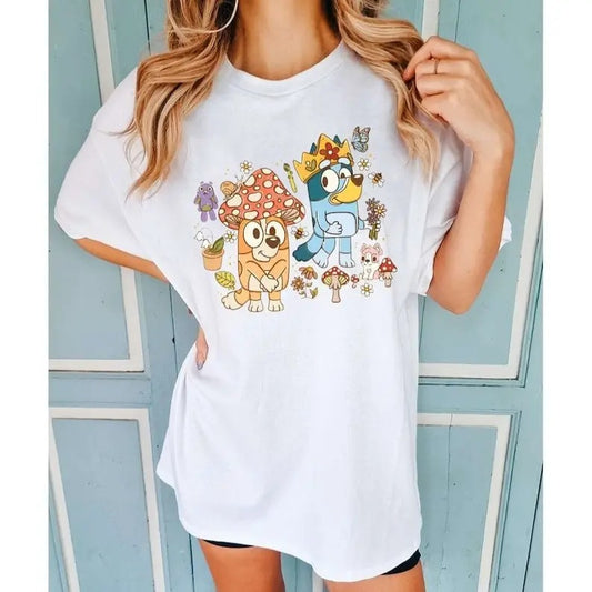 Bluey Mushroom Shirt, Bluey Shirt, Bluey Dad Shirt, Bluey Family Shirt, Bluey and Bingo Shirt, Bluey Friends Shirt, Bluey Mom Shirt