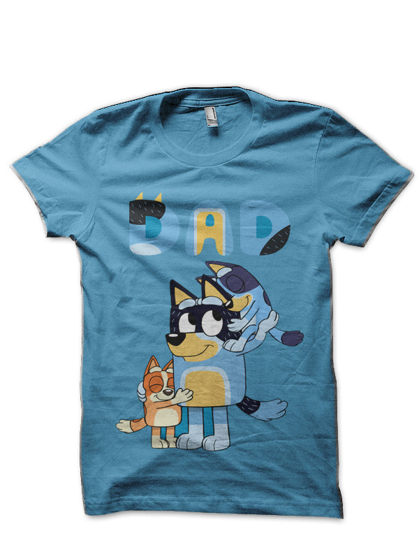 Bluey bingo and dad Light Blue T-Shirt Hoodie, Sweatshirt | CoreVibeTees.com