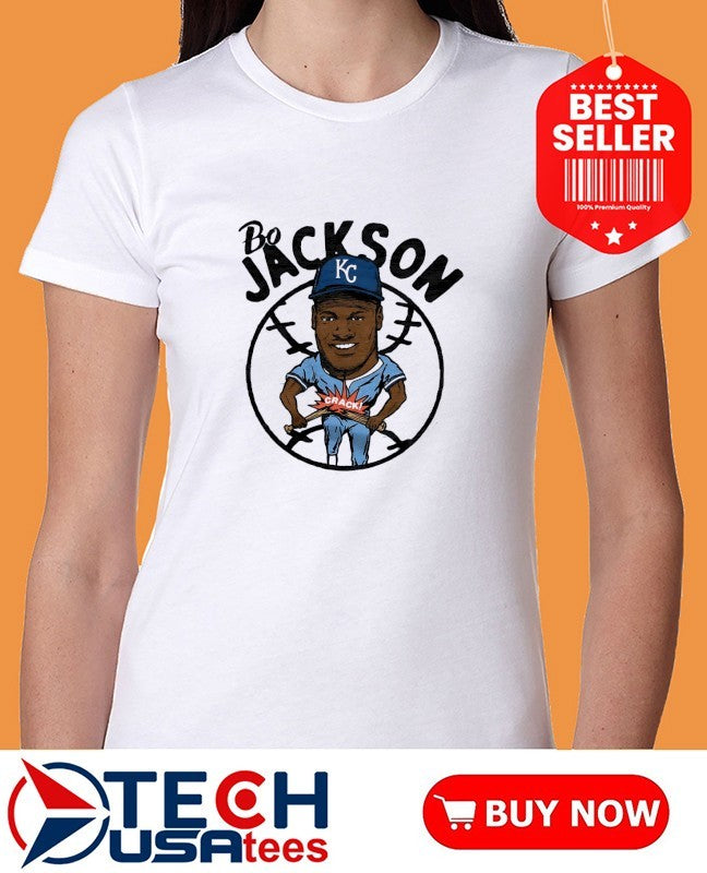 Bo Jackson Kansas City Royals superstar caricature shirt