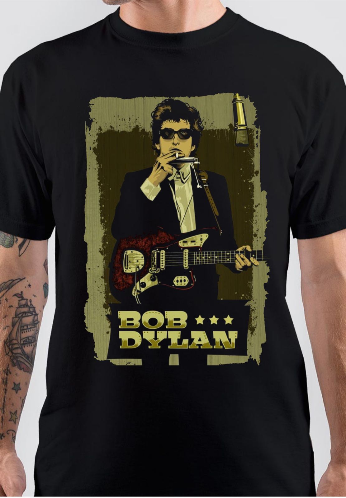 Bob Dylan Black T-Shirt Hoodie, Sweatshirt | CoreVibeTees.com