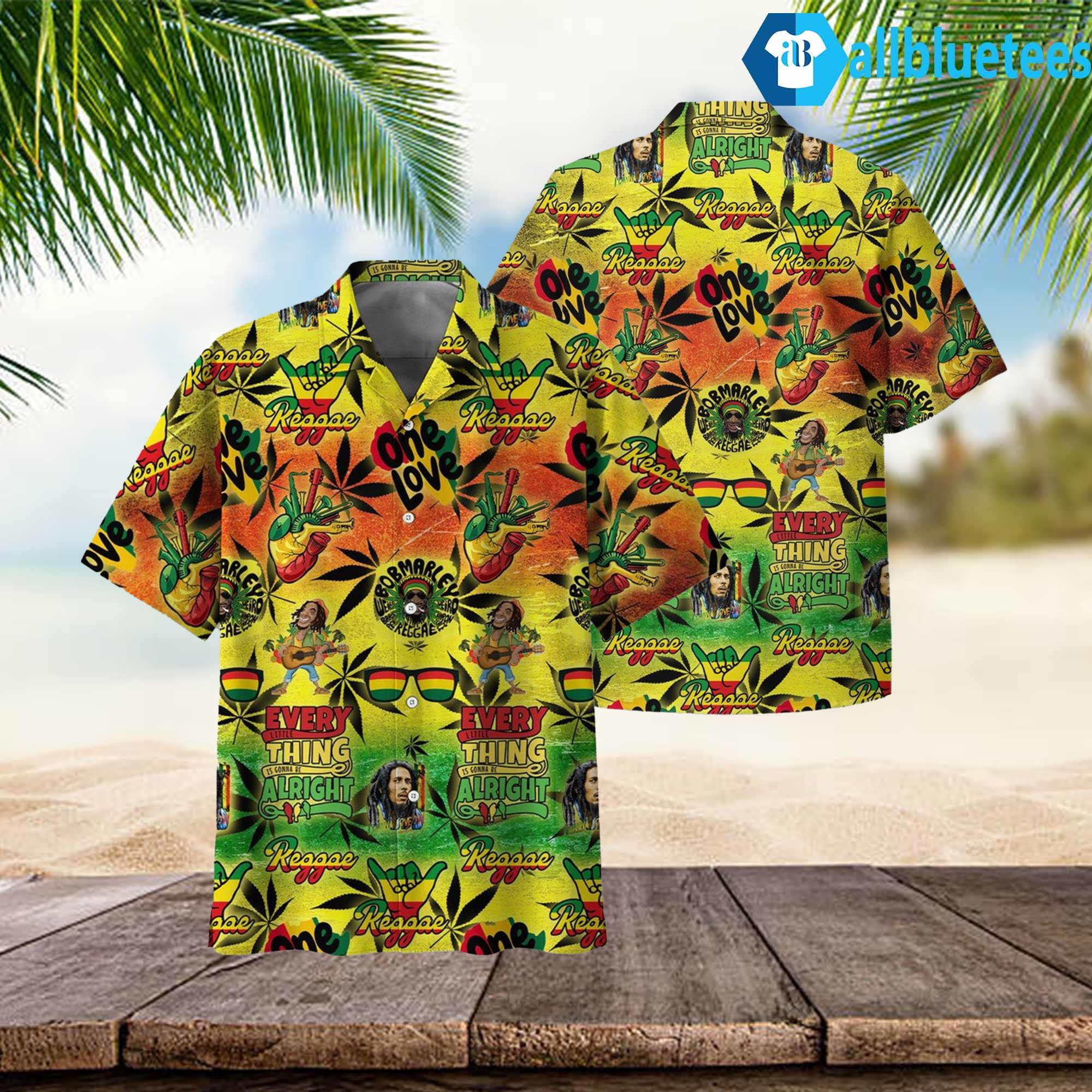 Bob Marley The King Of Reggae Hawaiian Shirt
