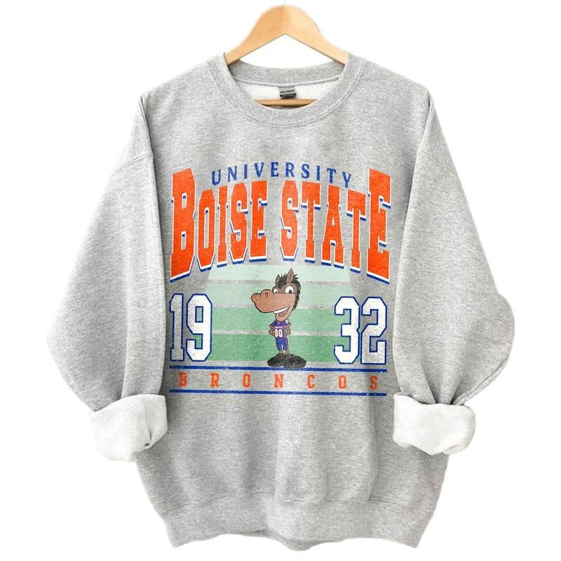 Boise State Vintage Football Sweatshirt, Boise State University Unisex Football T-Shirts, Hoodie | CoreVibeTees.com
