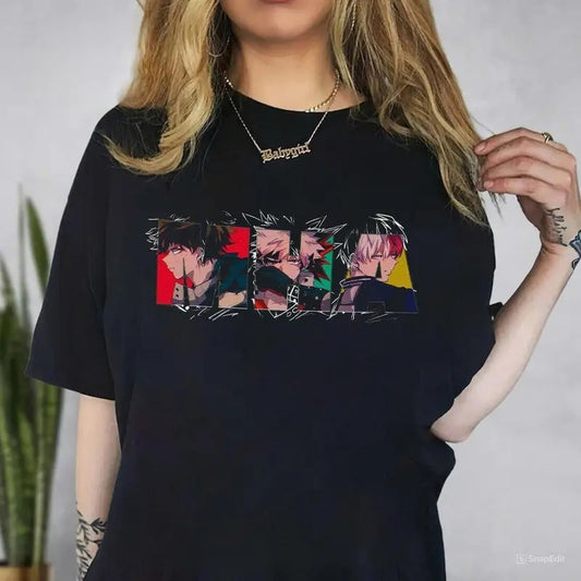 Boku No Hero Bakugo Midoriya Shoto Sweatshirt, Vintage Boku No Hero Fanfic Shirt, Retro Midoriya One For All Sweater, Viral Anime Crewneck Sweatshirt, Hoodie, Comfort Colors