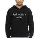 Rock Music Is Niche Black Hoodie T-Shirts, Sweatshirt | CoreVibeTees.com