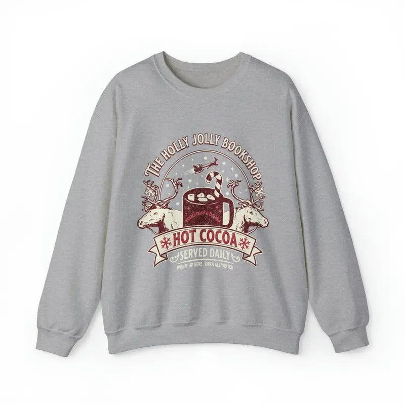 Bookish Christmas Holiday Shirt Sweatshirt Bookshop Book Lover Christmas Shirt Bookish Humor Book Reader Xmas Holiday Sweater Graphic Tee