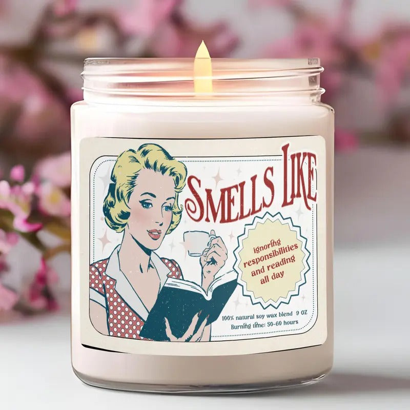 Bookish Soy Candlen,Bookish Gift Candle,Book Reading Candle,Smells Like Candle,Romance Reader Candle, Booktok Soy Candle,Book Lovers Gift