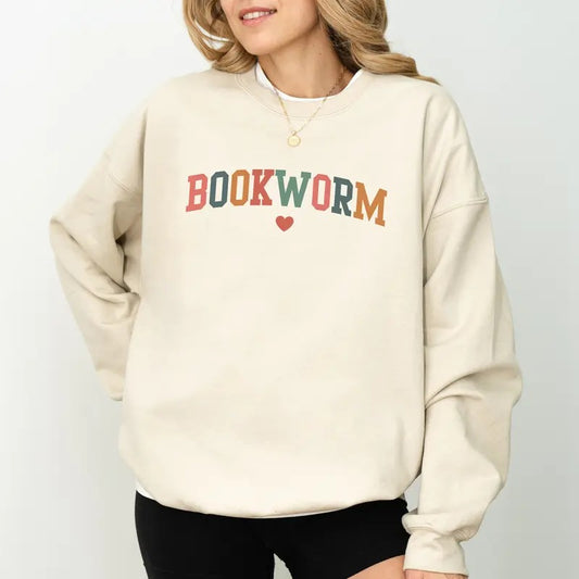 Bookworm Sweatshirt, Vintage Bookish Sweatshirt, Book Lover Graphic Printed Sweater, Bookworm Crewneck, Booktok Sweatshirt, Books Lover Gift Shirt, Booktrovert Tee, Librarian Teacher Gift, Cute Women's Tops, Fall Casual Womenswear, Comfort Cotton Fabric