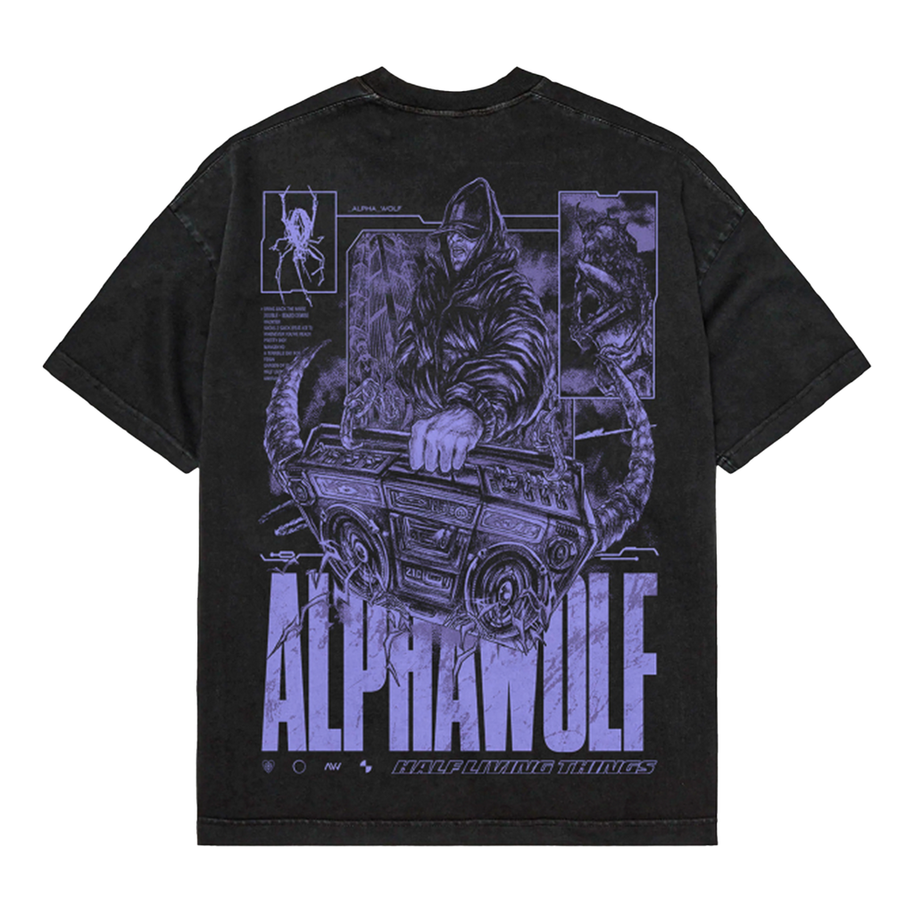 Alpha Wolf - Boombox T-Shirt Hoodie, Sweatshirt | CoreVibeTees.com (Image 3)