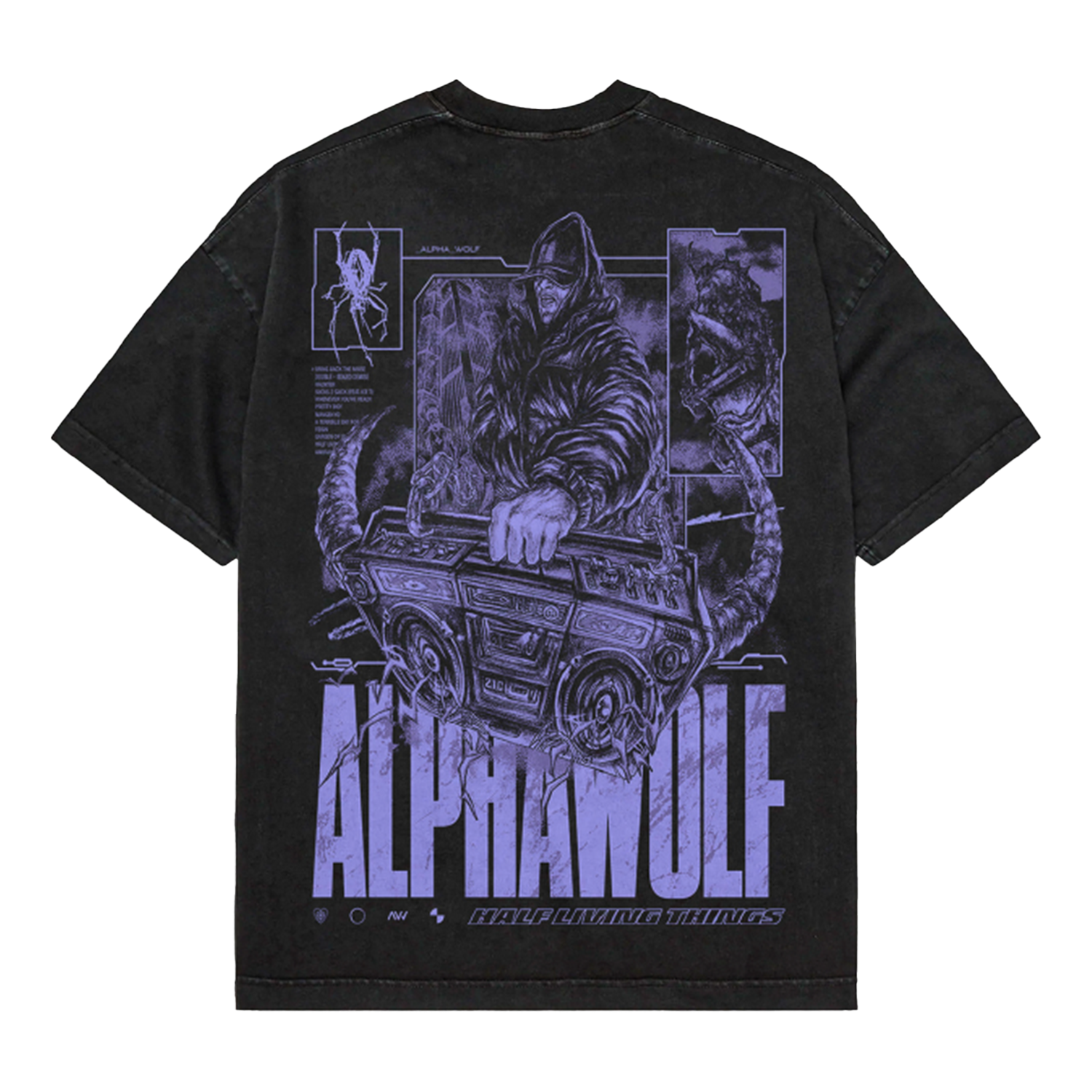 Alpha Wolf - Boombox T-Shirt Hoodie, Sweatshirt | CoreVibeTees.com (Image 3)