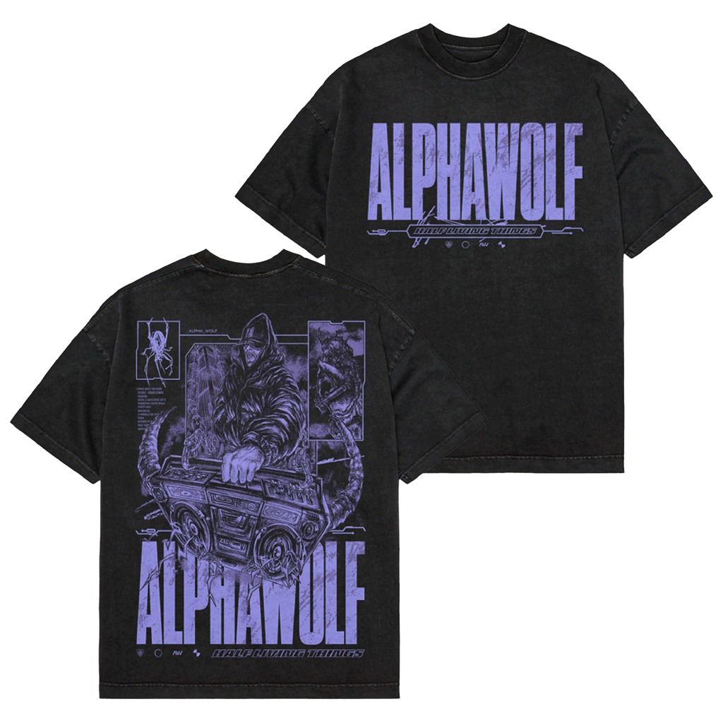 Alpha Wolf - Boombox T-Shirt Hoodie, Sweatshirt | CoreVibeTees.com (Image 1)