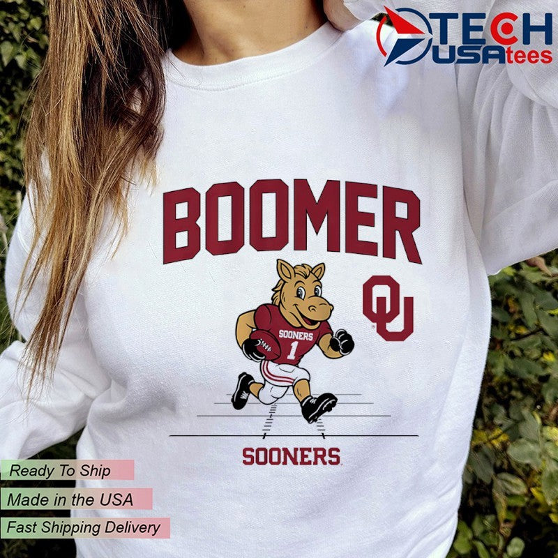 Boomer Oklahoma Sooners Football gridiron mascot shirt