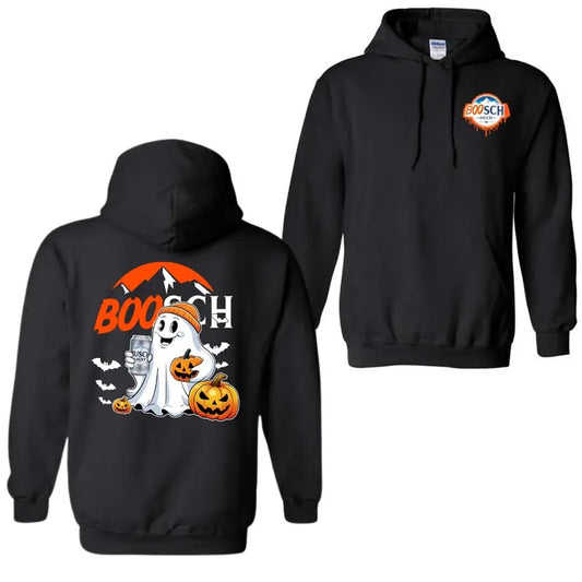 Boosch Light Ghost Cute Halloween 2 Sided Hoodie, Busch Light Halloween Sweatshirt For Men And Women, Halloween Cute Ghost Trendy Shirt