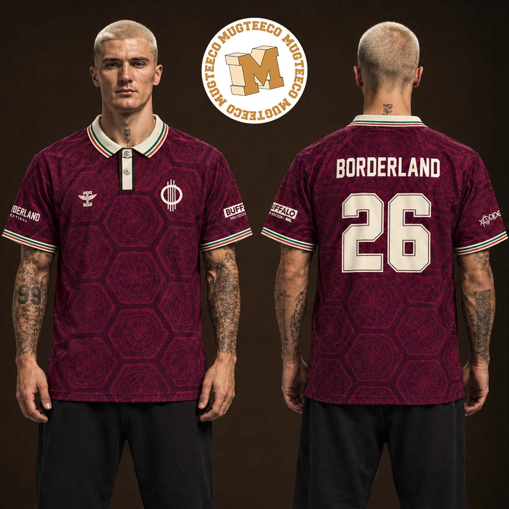 Borderland Festival X Buffalo Pro Soccer Merch Collab Limited Edition 2026 Two Sided Soccer Jersey Shirt