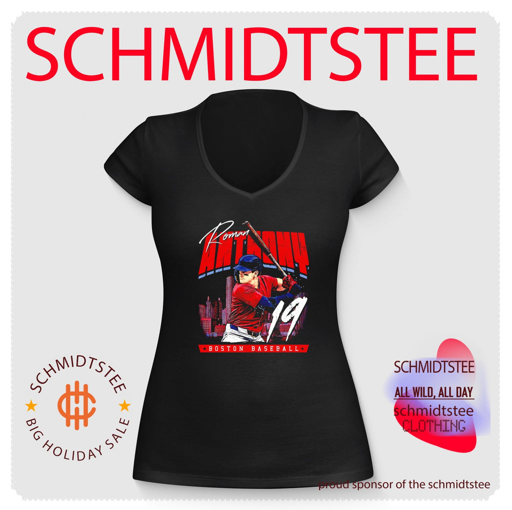 Boston Red Sox Roman Anthony number 19 skyline shirt