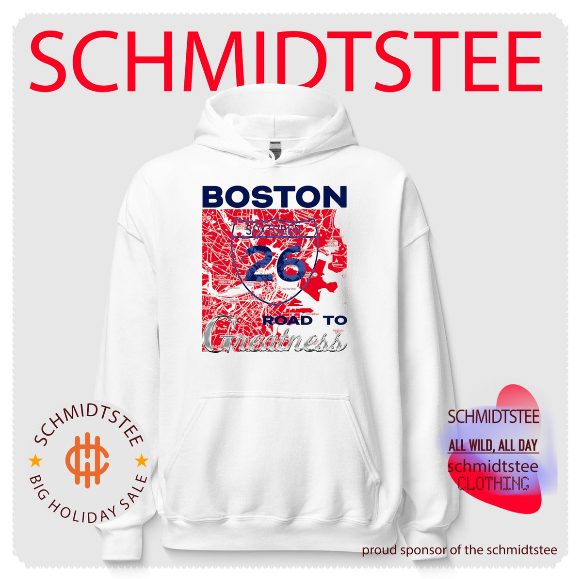 Boston Soxtober 26 Road to Greatness map baseball shirt