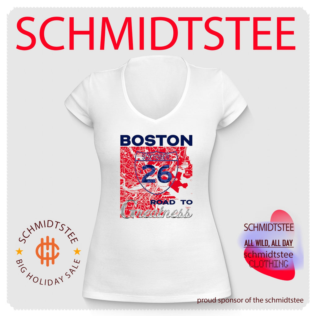 Boston Soxtober 26 Road to Greatness map baseball shirt