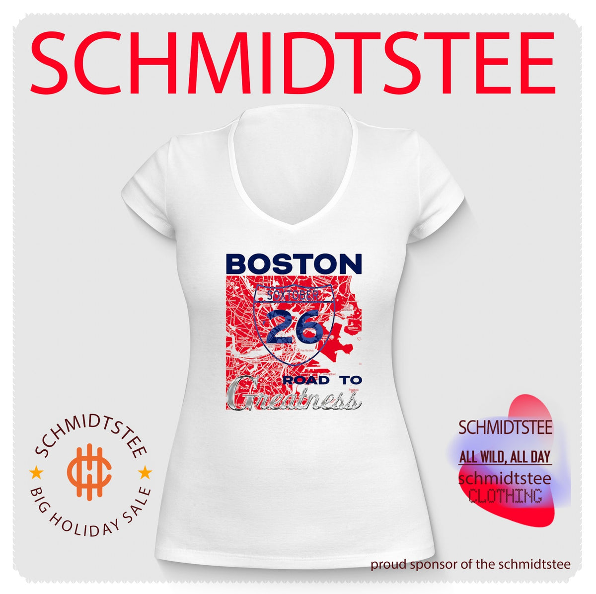 Boston Soxtober 26 Road to Greatness map baseball shirt